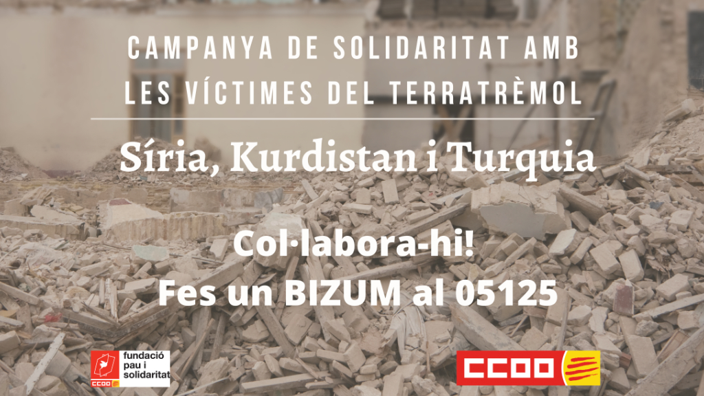 Campaña Solidaridad Victimas Terratremol Siria Turquía